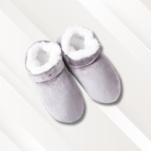 Chaussons chauds intérieur bottes | Homme Gris / Taille unique basse