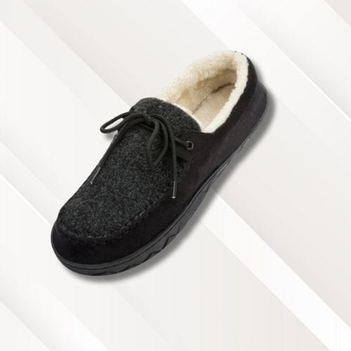 Pantoufles charentaises laine | Homme Noir / 40