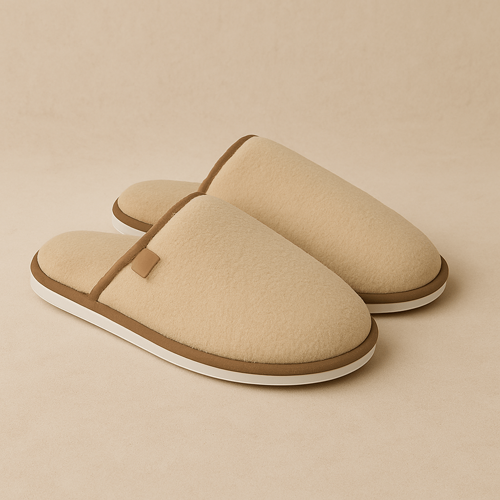 Chaussons fourrure homme | Marrons Café / 36-37