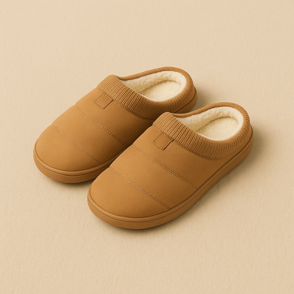 Chaussons mocassins fourrés | Homme Brun / 39-40