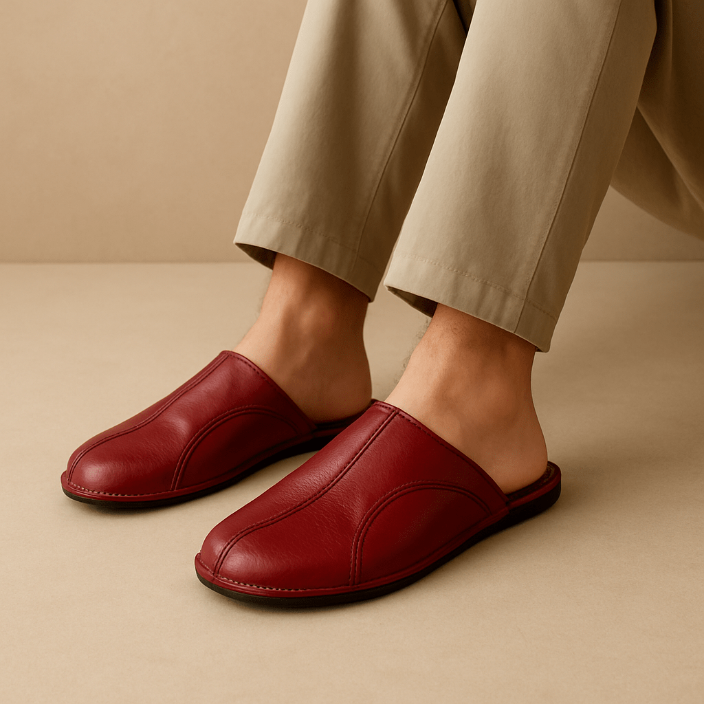 Pantoufles homme cuir | Luxe