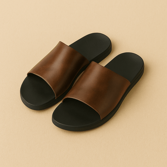 Sandales homme cuir | Luxe Marron / 38